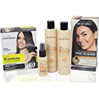 Be Natural- Pack de Alisado Profesional Brasileño + Pack Postalisado Lisso Keratina.